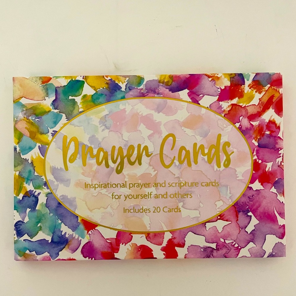 New PRAYER CARDS includes 20 unique inspirational Bible scripture cards